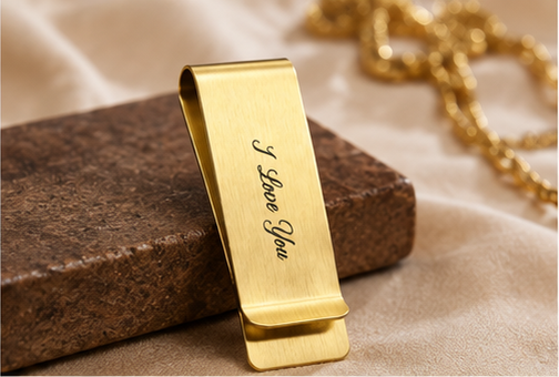 Personalized Money Clip Stainless Steel Custom Engraved Gift for Men Husband Dad Boyfriend Valentine Father Day Anniversary