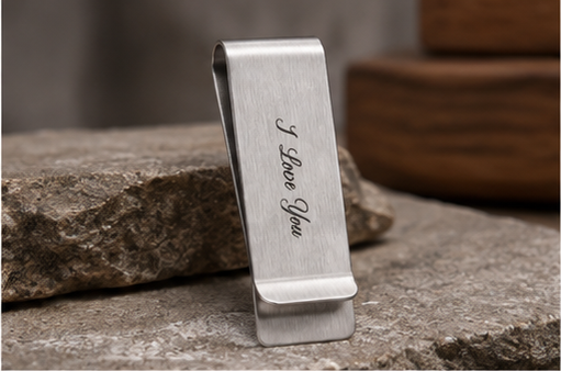 Personalized Money Clip Stainless Steel Custom Engraved Gift for Men Husband Dad Boyfriend Valentine Father Day Anniversary