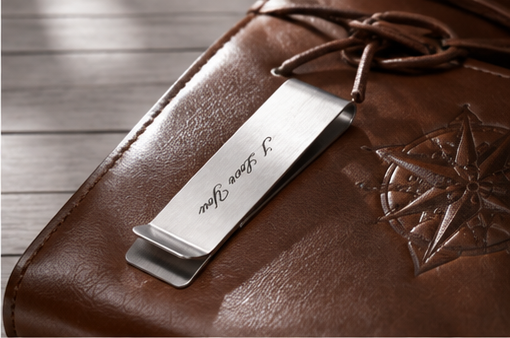 Personalized Money Clip Stainless Steel Custom Engraved Gift for Men Husband Dad Boyfriend Valentine Father Day Anniversary