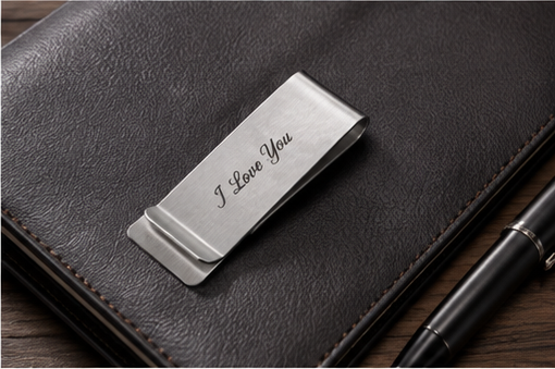 Personalized Money Clip Stainless Steel Custom Engraved Gift for Men Husband Dad Boyfriend Valentine Father Day Anniversary
