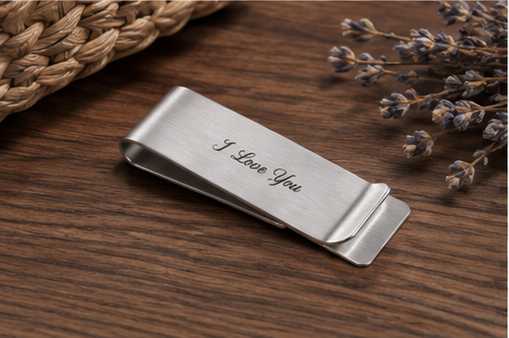 Personalized Money Clip Stainless Steel Custom Engraved Gift for Men Husband Dad Boyfriend Valentine Father Day Anniversary